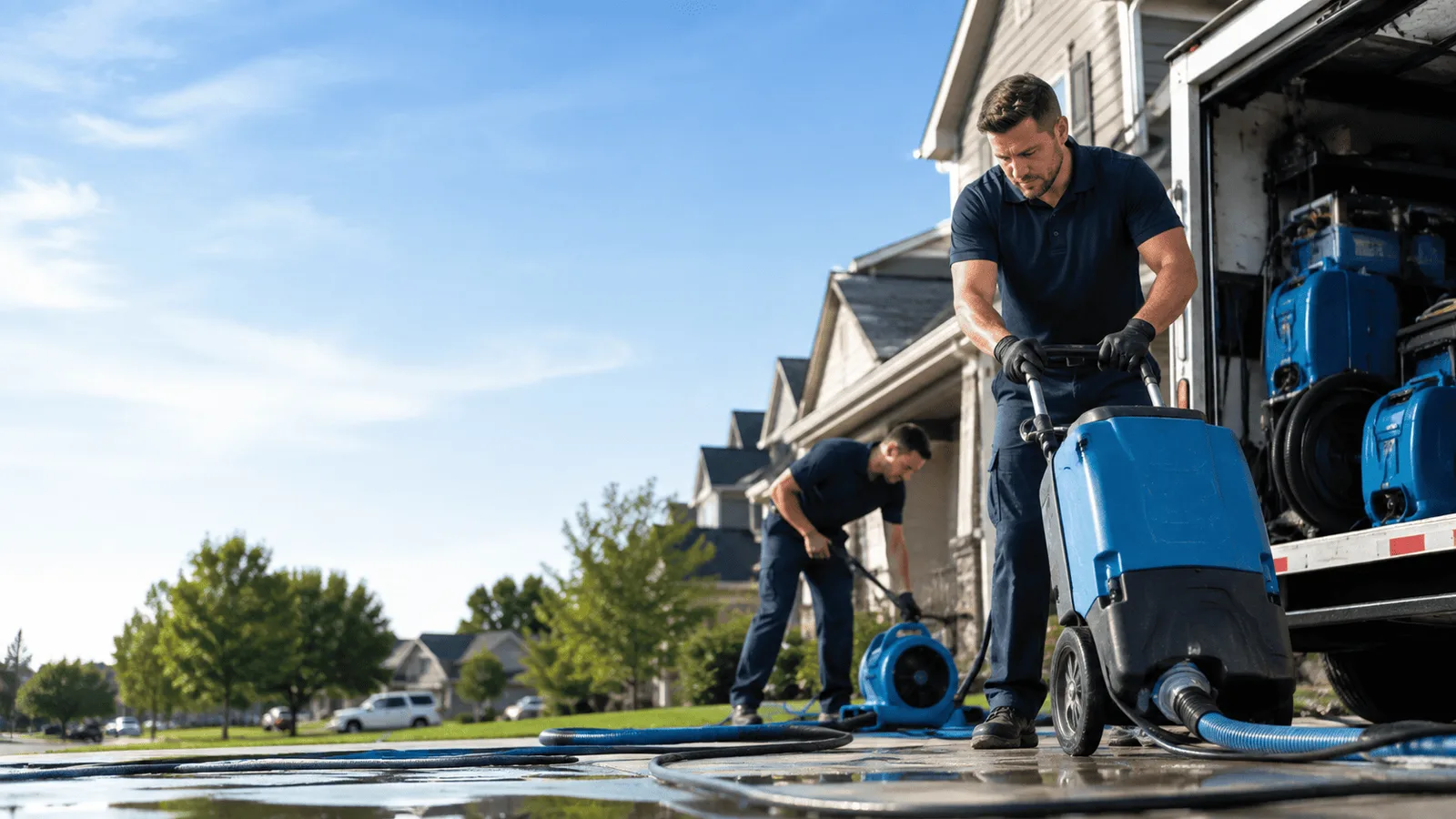 Dehumidification being performed in Grand Isle, LA